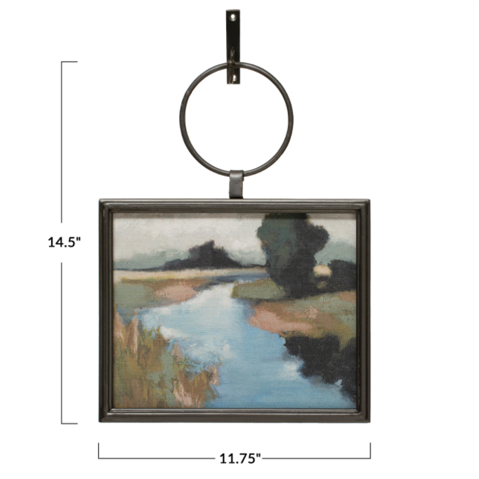 Framed Abstract Landscape