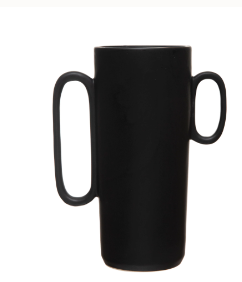 Asymmetrical Stoneware Vase
